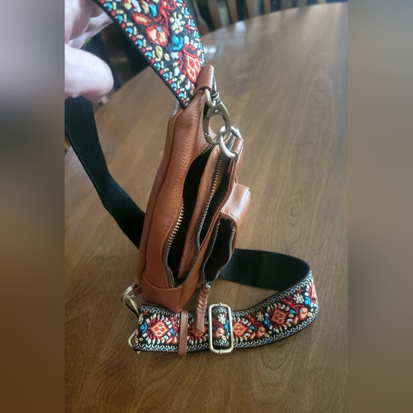 Antik Kraft Crossbody Bag Boho - Tasha Webbing Strap Sling - Picture 2 of 7